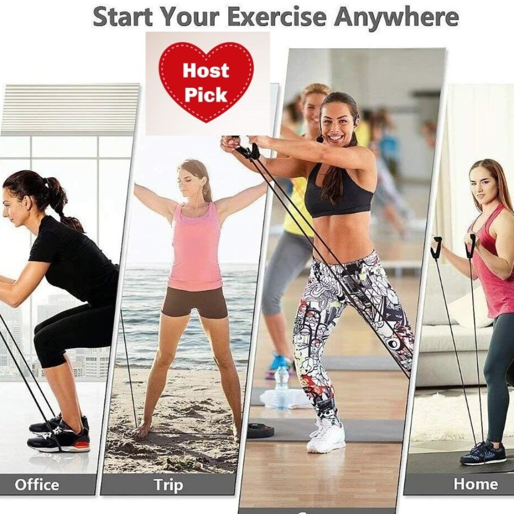 Exercise Bands - Home Gym - Strength Training Resistance Bands - 11 Piece Set